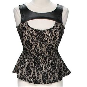 Leather and Lace Dress/Tank